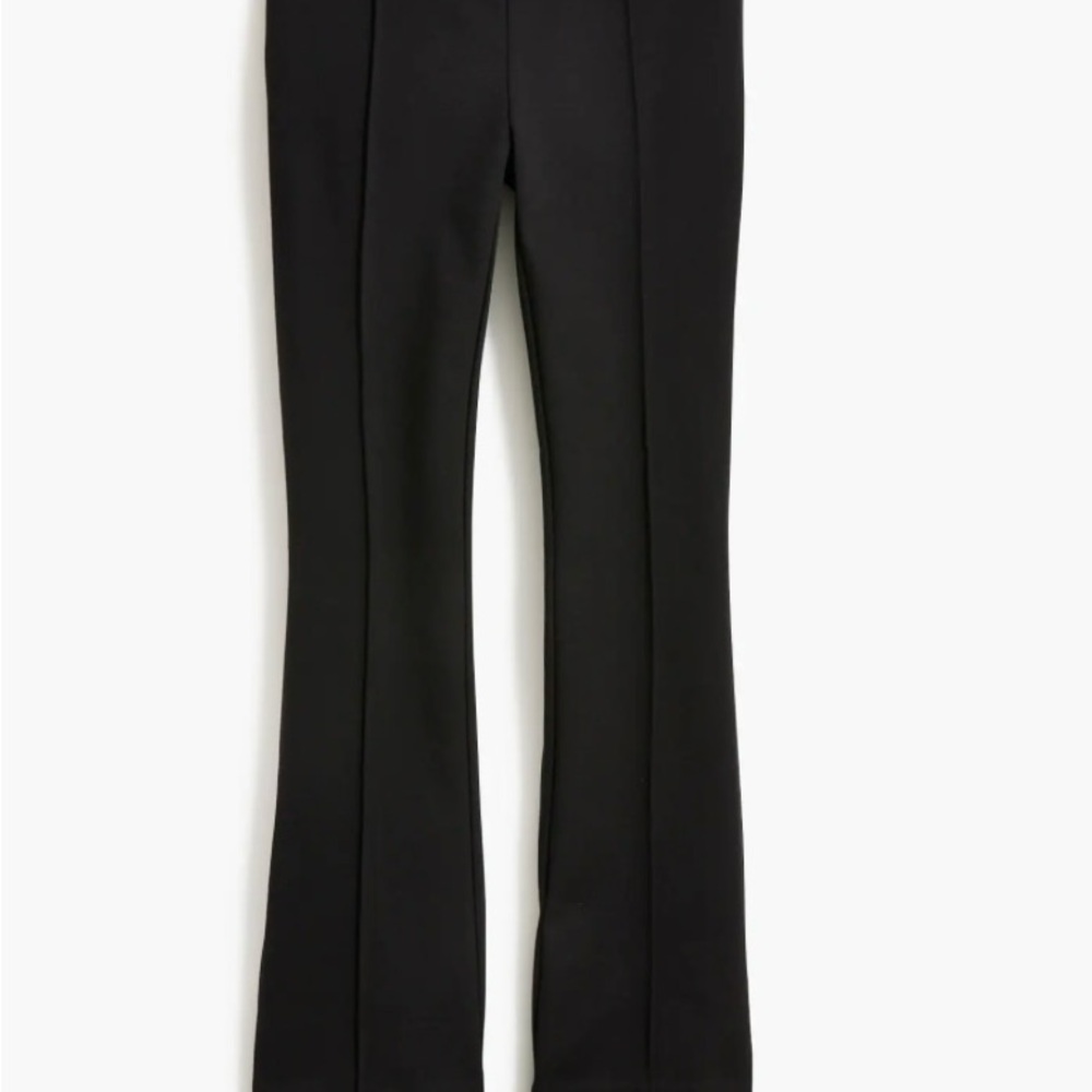 J. Crew Black Flare Pants High-Waisted Tailored
